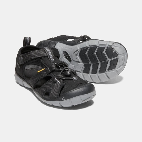 Keen Seacamp II Cnx Sandaler Barn Svarta | TQIZE6748