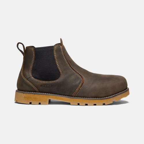 Keen Seattle Romeo Aluminum Tå Arbetskängor Herr Bruna | JSREN2815