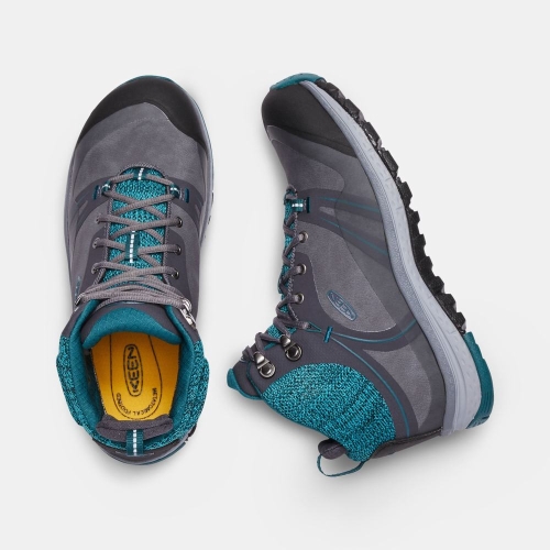 Keen Sedona Pulse Mid Aluminum Tå Arbetskängor Dam Marinblå Blå | GMNVS2978
