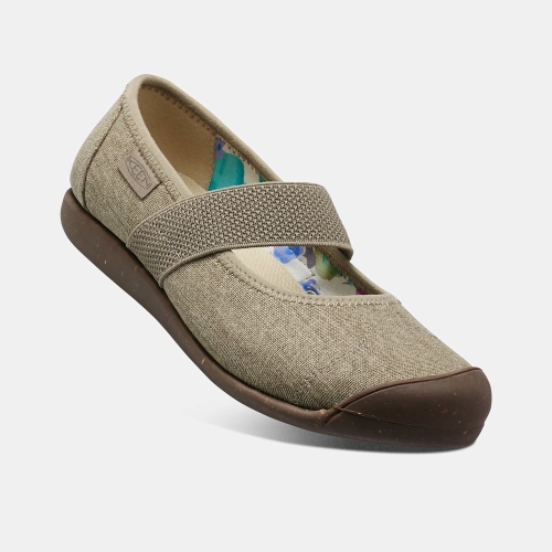 Keen Sienna Canvas Casual Skor Dam Khaki | PGAOQ0962