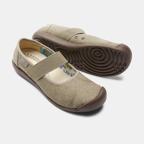 Keen Sienna Canvas Casual Skor Dam Khaki | PGAOQ0962