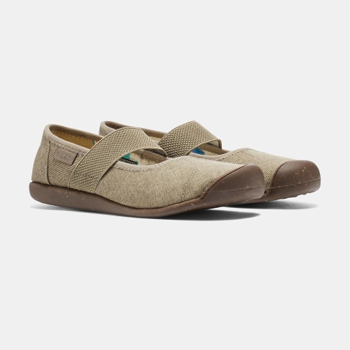 Keen Sienna Canvas Casual Skor Dam Khaki | PGAOQ0962