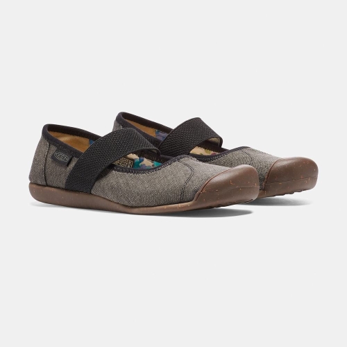 Keen Sienna Canvas Mary Jane Skor Dam Svarta | LYDPB2643