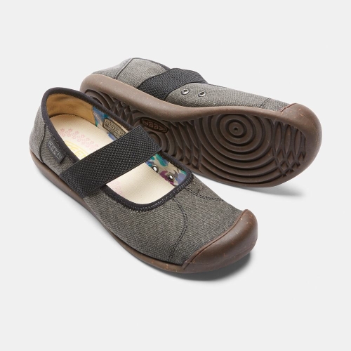 Keen Sienna Canvas Mary Jane Skor Dam Svarta | LYDPB2643