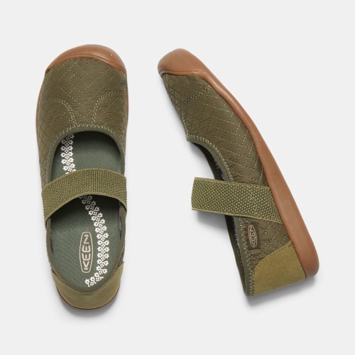 Keen Sienna Quilted Casual Skor Dam Olivgröna | WTONX1943