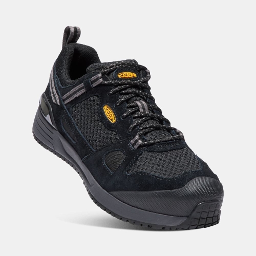 Keen Springfield Aluminum Tå Arbetsskor Herr Svarta | NPADK8173