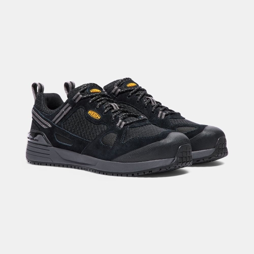 Keen Springfield Aluminum Tå Arbetsskor Herr Svarta | NPADK8173