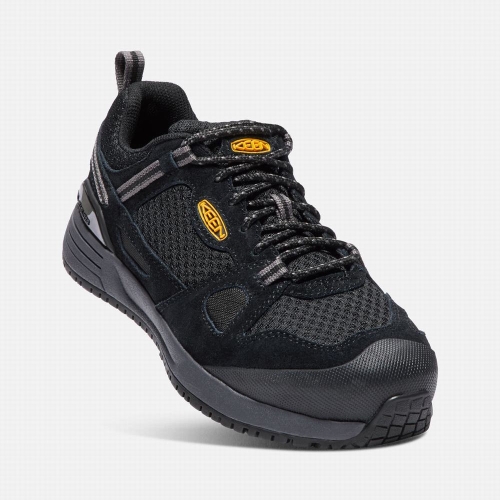 Keen Springfield Aluminum Tå Arbetsskor Dam Svarta | QFZOP1934
