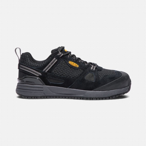 Keen Springfield Aluminum Tå Arbetsskor Dam Svarta | QFZOP1934