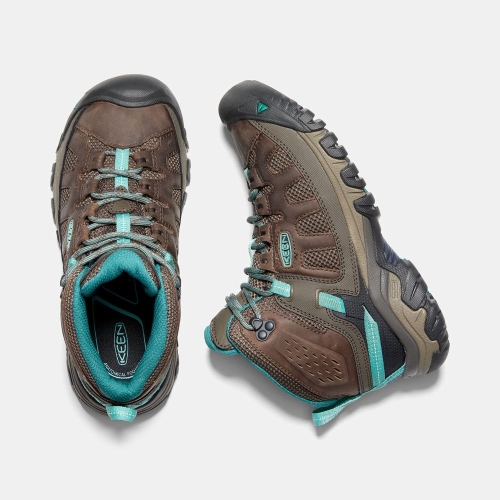 Keen Targhee Vent Mid Vandringskängor Dam Bruna Turkos | QFJLO9251