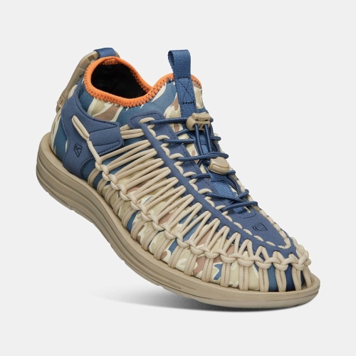 Keen Uneek Ht Uneek Sandaler Herr Beige Blå | EHGMF2316