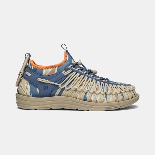Keen Uneek Ht Uneek Sandaler Herr Beige Blå | EHGMF2316