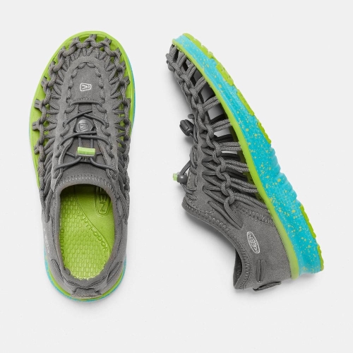 Keen Uneek O2 Uneek Sandaler Barn Grå Gröna | GJCHY5843