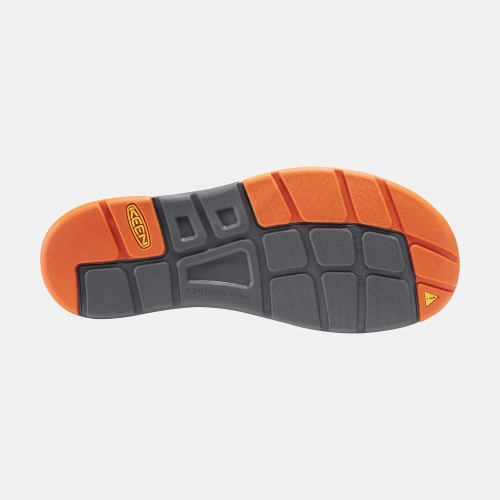 Keen Uneek Platta Cord Uneek Sandaler Herr Grå Orange | IAZPC6205