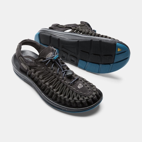 Keen Uneek Platta Cord Uneek Sandaler Herr Svarta | IKUNM7042