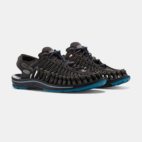 Keen Uneek Platta Cord Uneek Sandaler Herr Svarta | IKUNM7042