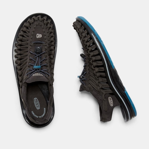 Keen Uneek Platta Cord Uneek Sandaler Herr Svarta | IKUNM7042
