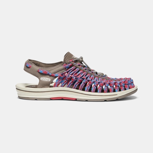 Keen Uneek Platta Cord Uneek Sandaler Herr Röda Blå | LIWZB6058