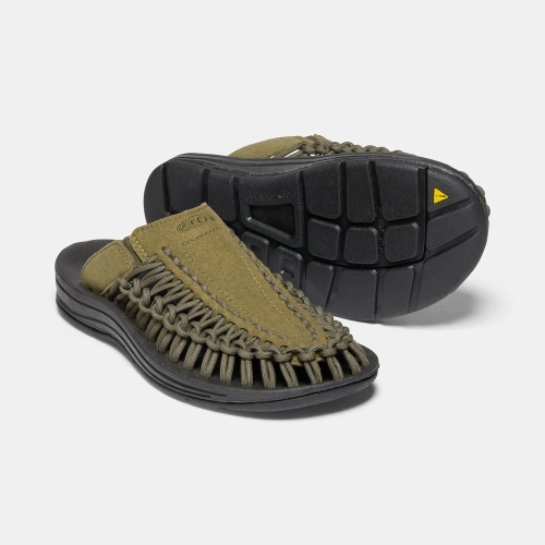 Keen Uneek Sandaler Dam Mörkolivgröna Svarta | YMHNI2316