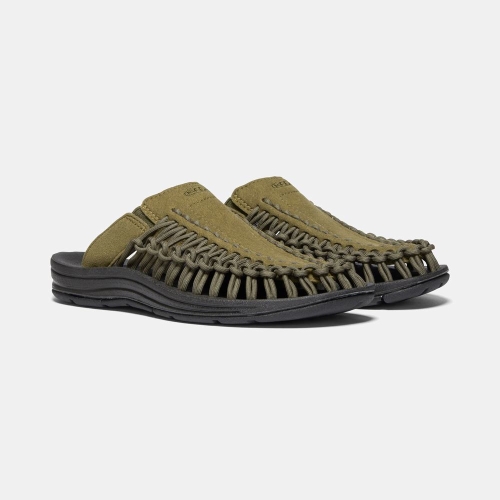 Keen Uneek Sandaler Dam Mörkolivgröna Svarta | YMHNI2316