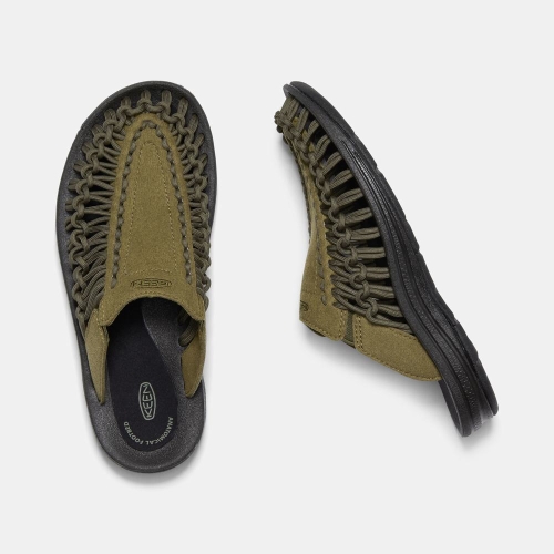 Keen Uneek Sandaler Dam Mörkolivgröna Svarta | YMHNI2316