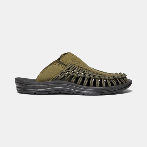 Keen Uneek Sandaler Dam Mörkolivgröna Svarta | YMHNI2316