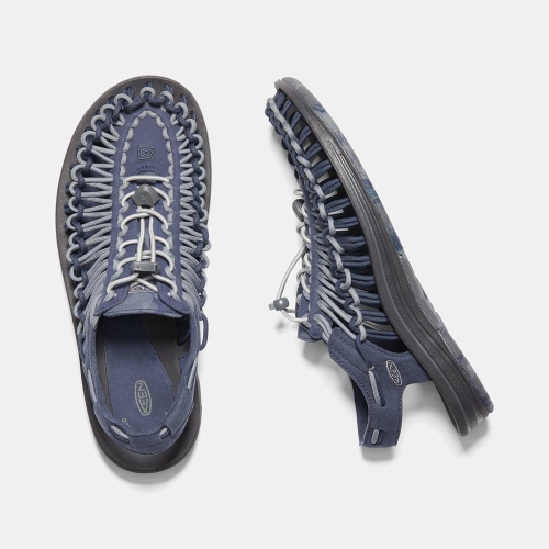 Keen Uneek Sandaler Herr Blå Grå | FBOUG7938