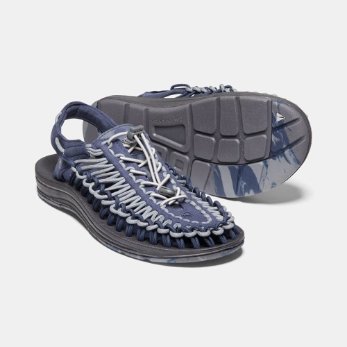 Keen Uneek Sandaler Herr Blå Grå | FBOUG7938