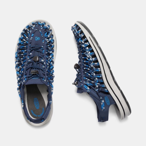 Keen Uneek Sandaler Herr Blå | VWXRY8095