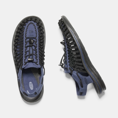 Keen Uneek Sandaler Herr Marinblå Svarta | JGIZH4652