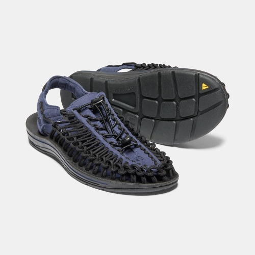 Keen Uneek Sandaler Herr Marinblå Svarta | JGIZH4652