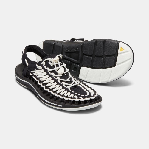 Keen Uneek Sandaler Herr Svarta Vita | XYWCE5321