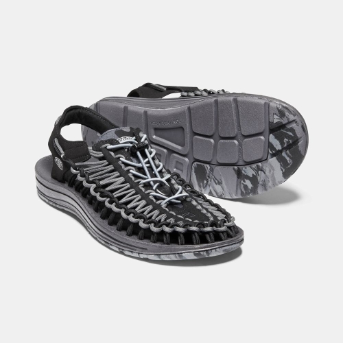 Keen Uneek Sandaler Herr Svarta | YOWJF3891