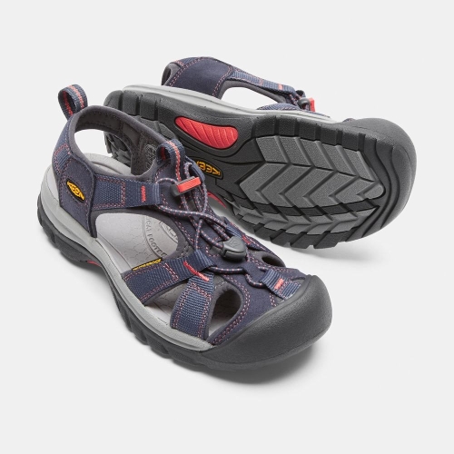 Keen Venice H2 Sandaler Dam Marinblå Korall | UWEKS4279