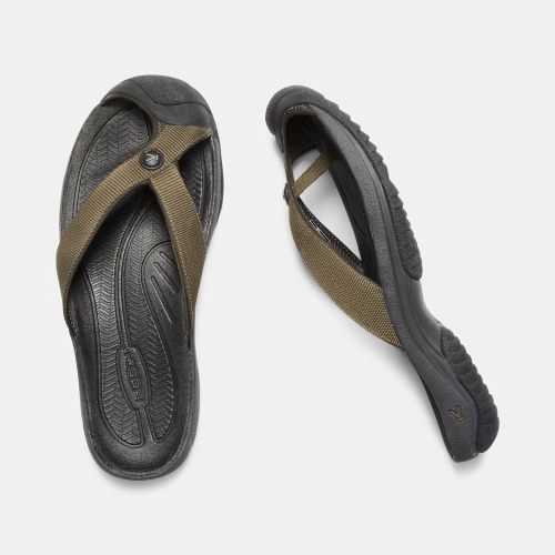 Keen Waimea H2 Sandaler Herr Mörkolivgröna Svarta | HXCJB5180