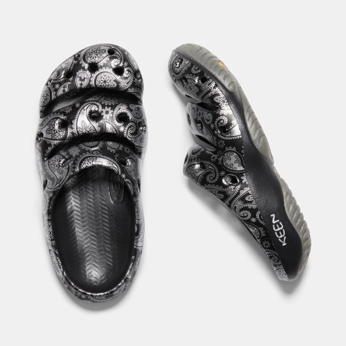 Keen Yogui Arts Sandaler Herr Svarta Silver | YARKU7180